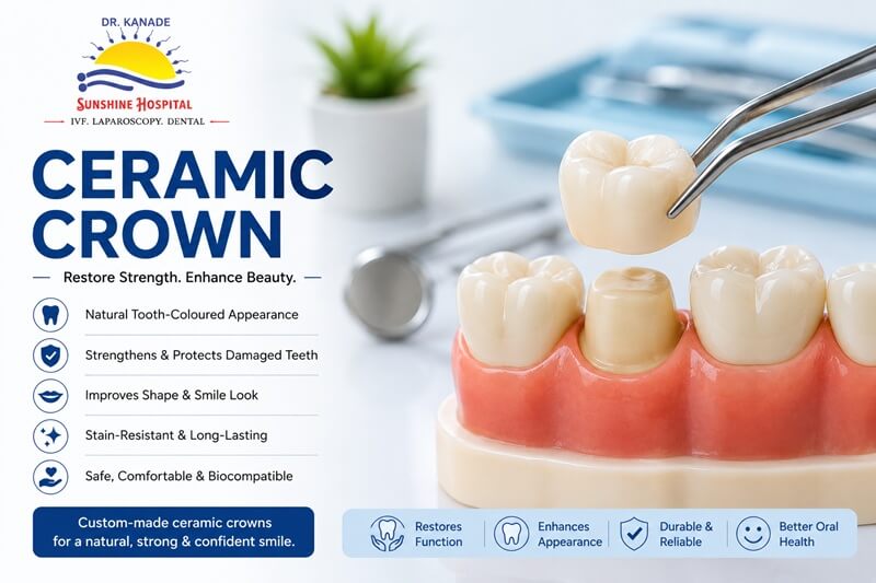 Ceramic Crown at Sunshine Hospital Pune